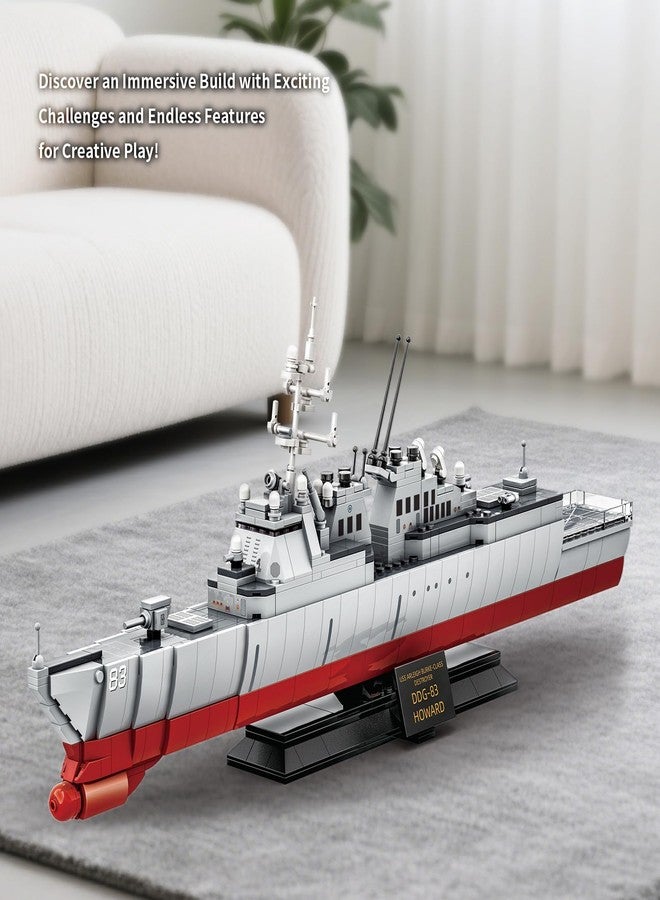 Mov stone Navy Destroyer Building Set, A Gift Compatible with Lego Sets for Boys 8-14 & Adults, Perfect for Military Enthusiasts and Builders Alike (600pcs) - Image 2